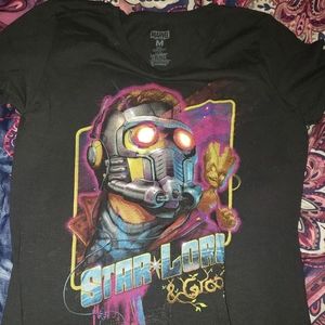 Star lord and Groot tshirt